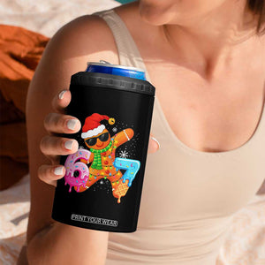 Funny 67 Meme Gingerbread Christmas 4 in 1 Can Cooler Tumbler Six Seven Ice Cream Drip Boys TS10 Print Your Wear