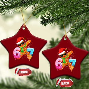 Funny 67 Meme Gingerbread Christmas Ceramic Ornament Six Seven Ice Cream Drip Boys TS10 Print Your Wear