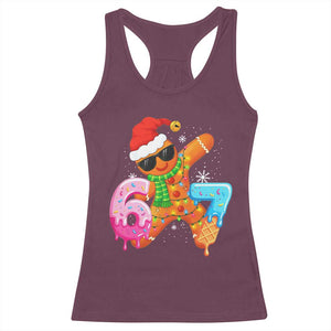 Funny 67 Meme Gingerbread Christmas Racerback Tank Top Six Seven Ice Cream Drip Boys TS10 Maroon Print Your Wear