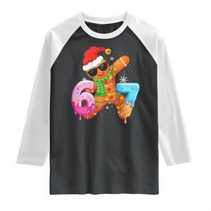 Funny 67 Meme Gingerbread Christmas Raglan Shirt Six Seven Ice Cream Drip Boys TS10 Black White Print Your Wear