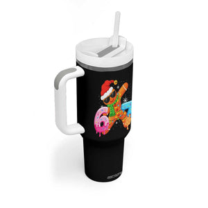 Funny 67 Meme Gingerbread Christmas Tumbler With Handle Six Seven Ice Cream Drip Boys TS10 Print Your Wear