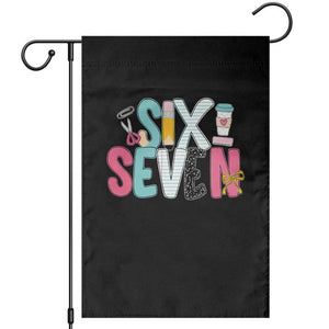 Funny Teacher Six Seven Garden Flag 6 7 Meme TS10 Black Print Your Wear