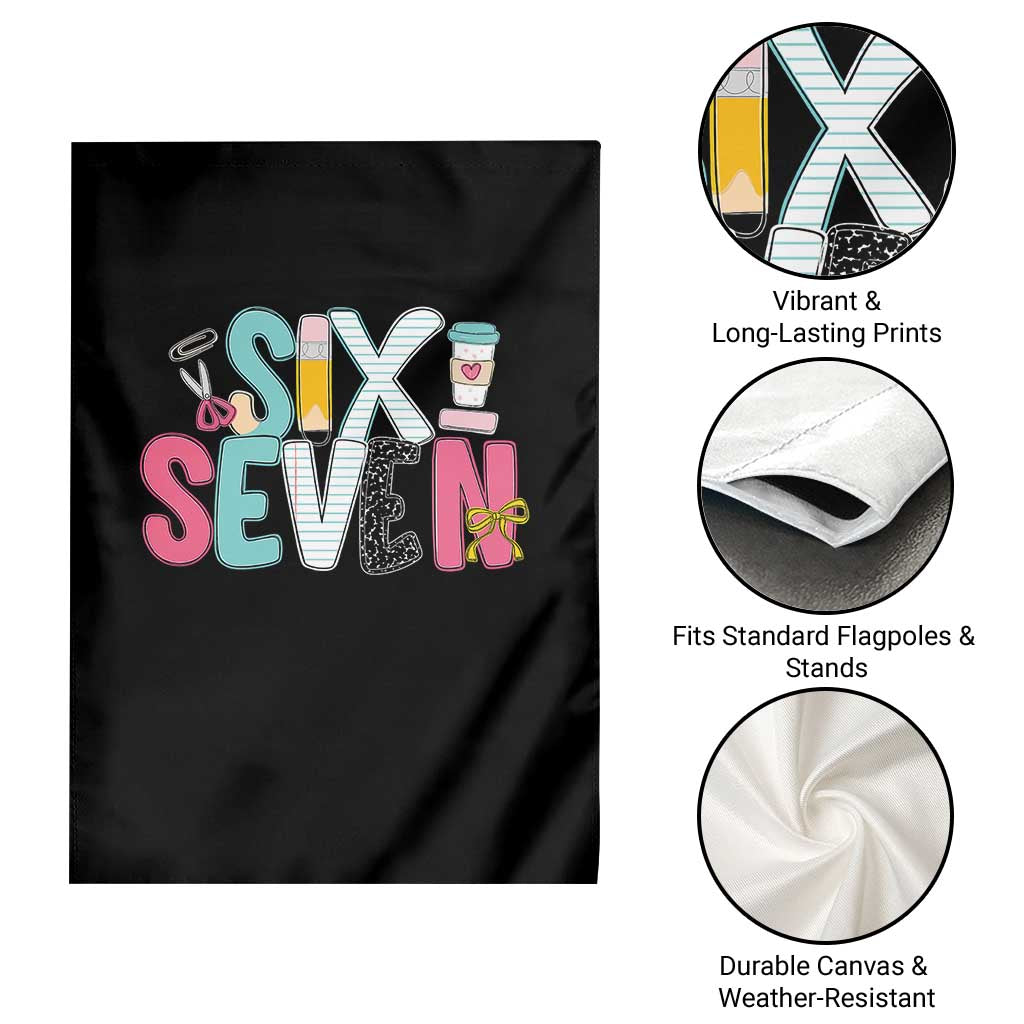 Funny Teacher Six Seven Garden Flag 6 7 Meme TS10 Print Your Wear