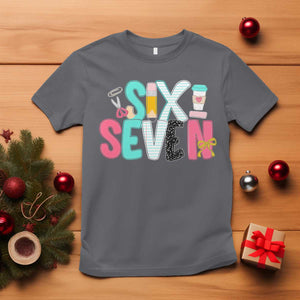 Funny Teacher Six Seven T Shirt 6 7 Meme TS10 Charcoal Print Your Wear