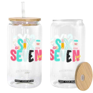 Funny Teacher Six Seven Glass Can 6 7 Meme TS10 Print Your Wear