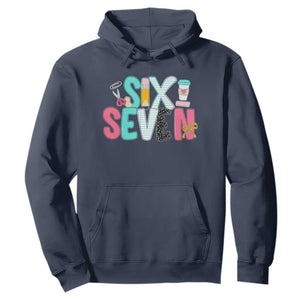 Funny Teacher Six Seven Hoodie 6 7 Meme TS10 Navy Print Your Wear