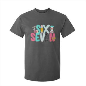 Funny Teacher Six Seven T Shirt For Kid 6 7 Meme TS10 Dark Heather Print Your Wear
