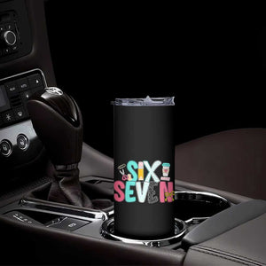 Funny Teacher Six Seven Skinny Tumbler 6 7 Meme TS10 Print Your Wear
