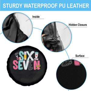 Funny Teacher Six Seven Spare Tire Cover 6 7 Meme TS10 Print Your Wear