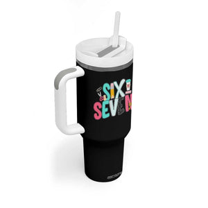 Funny Teacher Six Seven Tumbler With Handle 6 7 Meme TS10 Print Your Wear