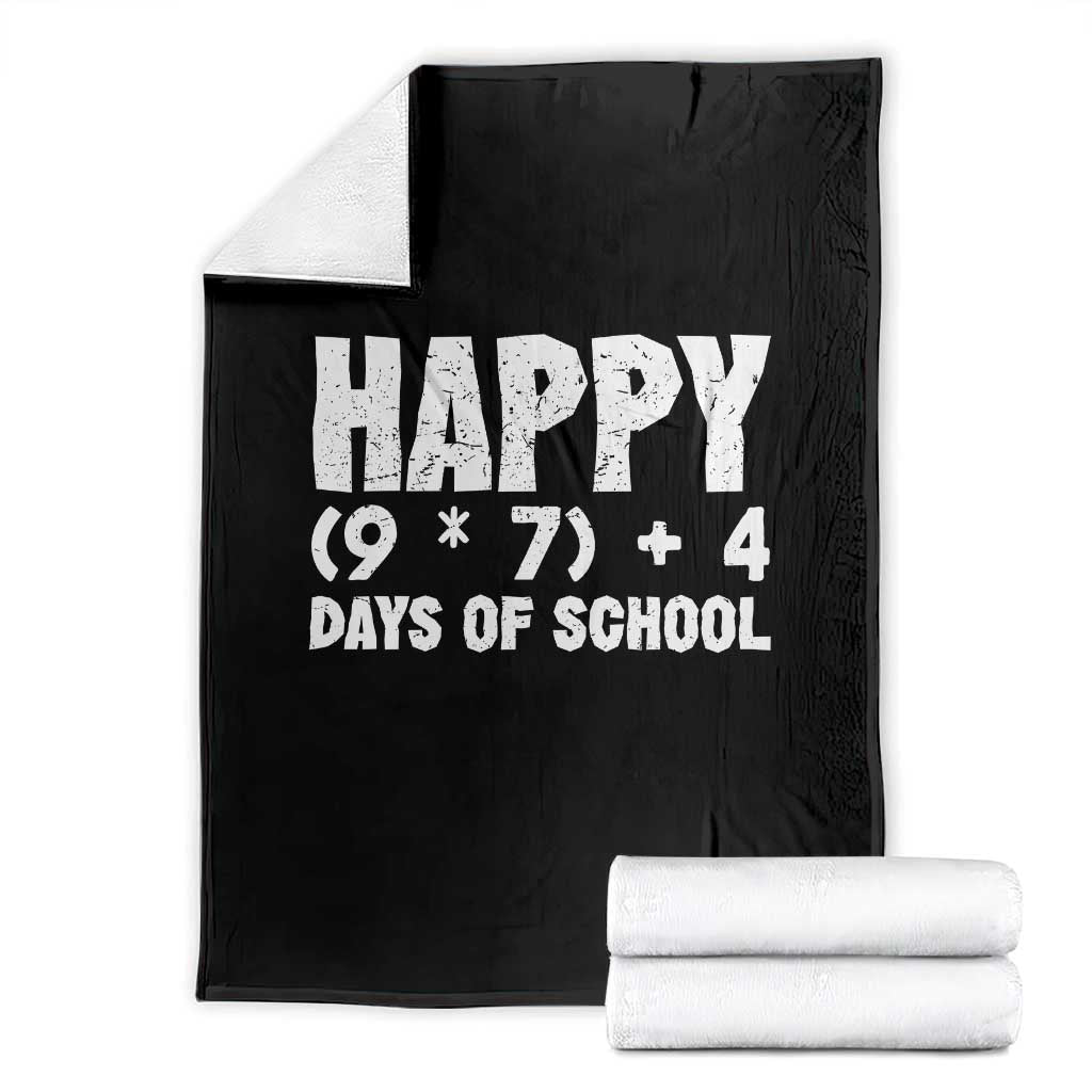67 Days Of School Throw Blanket Do The Math 67 Meme Funny Six Seven Teacher TS10 Black Print Your Wear
