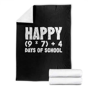 67 Days Of School Throw Blanket Do The Math 67 Meme Funny Six Seven Teacher TS10 Black Print Your Wear