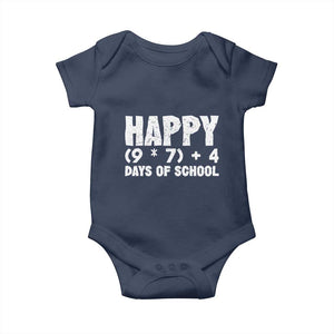 67 Days Of School Baby Onesie Do The Math 67 Meme Funny Six Seven Teacher TS10 Navy Print Your Wear