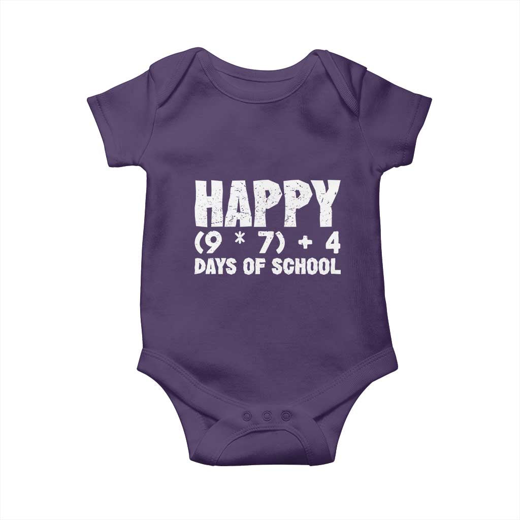 67 Days Of School Baby Onesie Do The Math 67 Meme Funny Six Seven Teacher TS10 Purple Print Your Wear