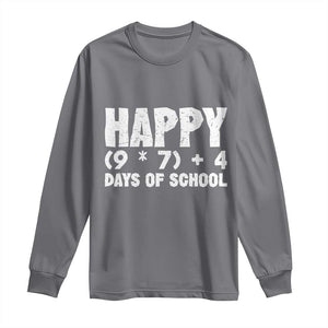 67 Days Of School Long Sleeve Shirt Do The Math 67 Meme Funny Six Seven Teacher TS10 Charcoal Print Your Wear