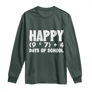 67 Days Of School Long Sleeve Shirt Do The Math 67 Meme Funny Six Seven Teacher TS10 Dark Forest Green Print Your Wear