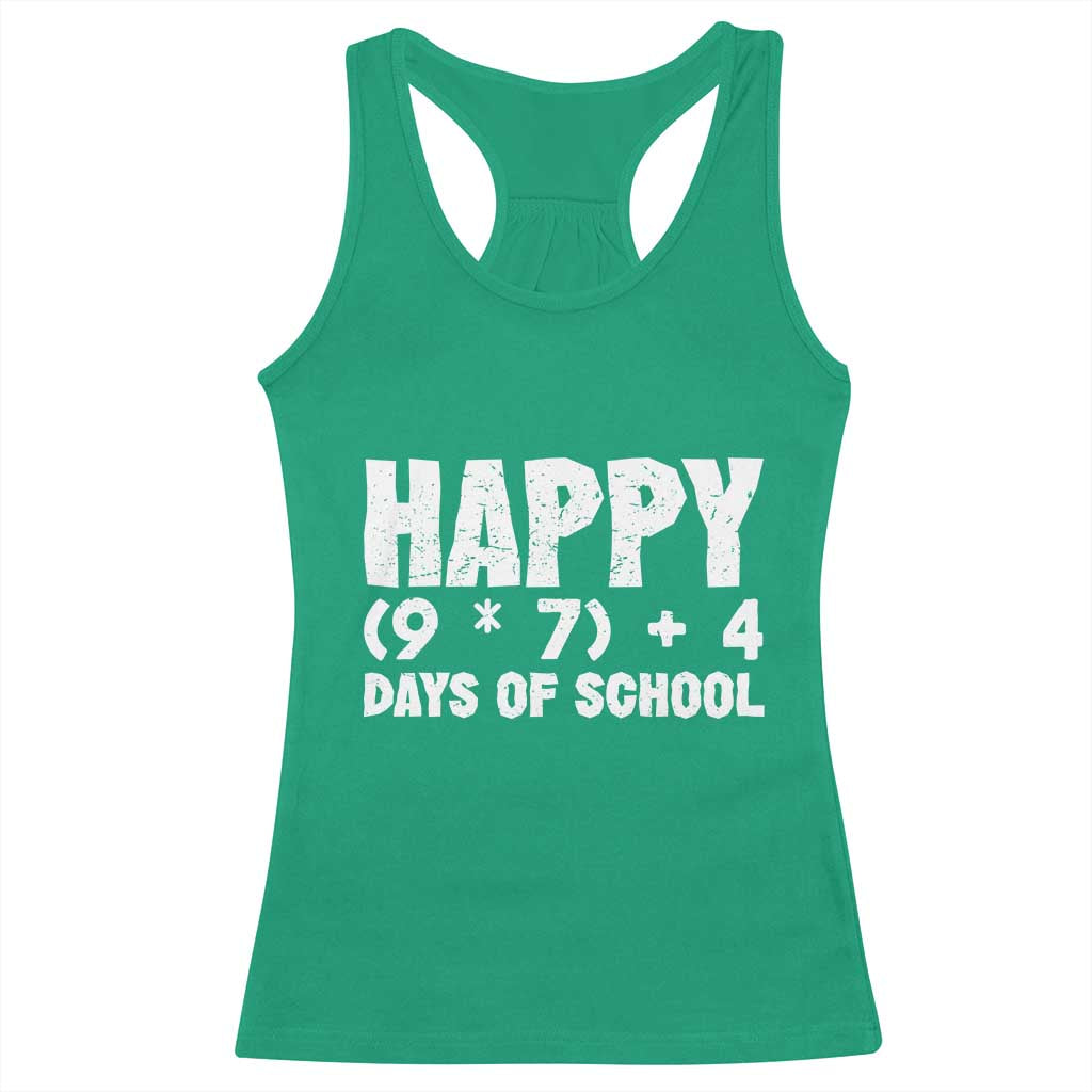 67 Days Of School Racerback Tank Top Do The Math 67 Meme Funny Six Seven Teacher TS10 Irish Green Print Your Wear