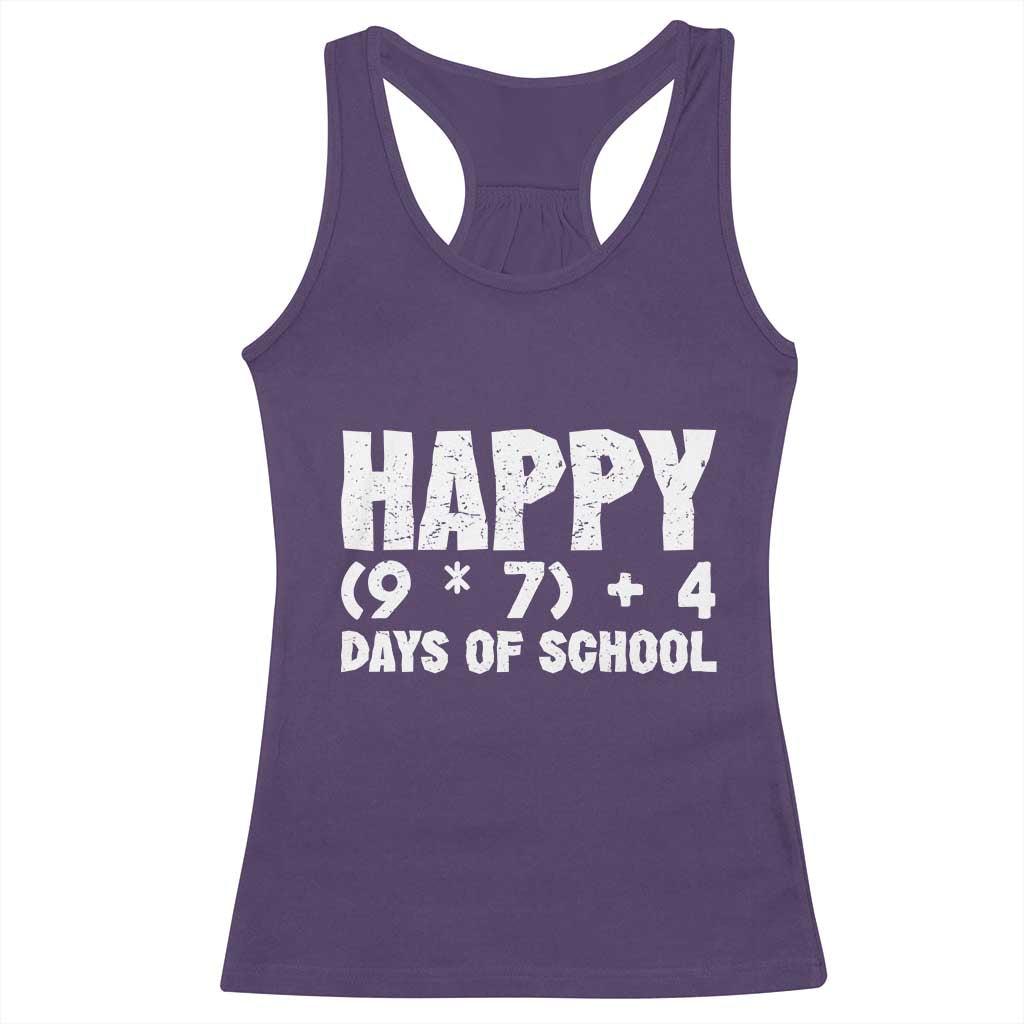 67 Days Of School Racerback Tank Top Do The Math 67 Meme Funny Six Seven Teacher TS10 Purple Print Your Wear