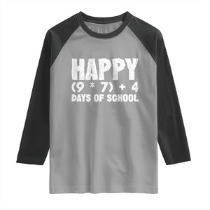 67 Days Of School Raglan Shirt Do The Math 67 Meme Funny Six Seven Teacher TS10 Sport Gray Black Print Your Wear