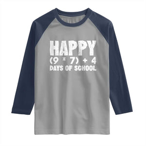 67 Days Of School Raglan Shirt Do The Math 67 Meme Funny Six Seven Teacher TS10 Sport Gray Navy Print Your Wear