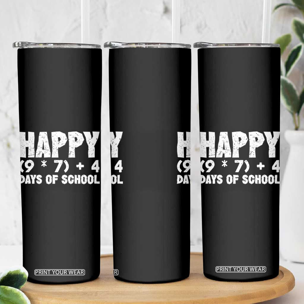 67 Days Of School Skinny Tumbler Do The Math 67 Meme Funny Six Seven Teacher TS10 Print Your Wear