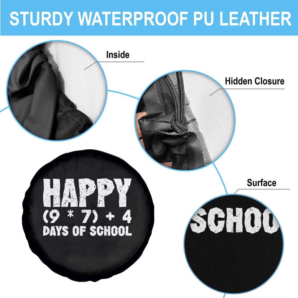 67 Days Of School Spare Tire Cover Do The Math 67 Meme Funny Six Seven Teacher TS10 Print Your Wear