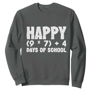67 Days Of School Sweatshirt Do The Math 67 Meme Funny Six Seven Teacher TS10 Dark Heather Print Your Wear