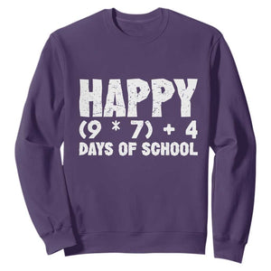 67 Days Of School Sweatshirt Do The Math 67 Meme Funny Six Seven Teacher TS10 Purple Print Your Wear