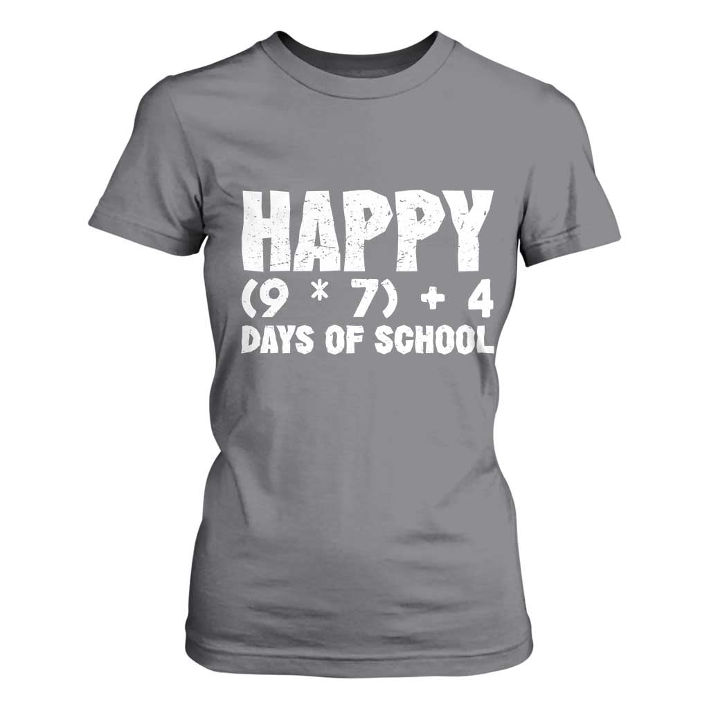 67 Days Of School T Shirt For Women Do The Math 67 Meme Funny Six Seven Teacher TS10 Charcoal Print Your Wear