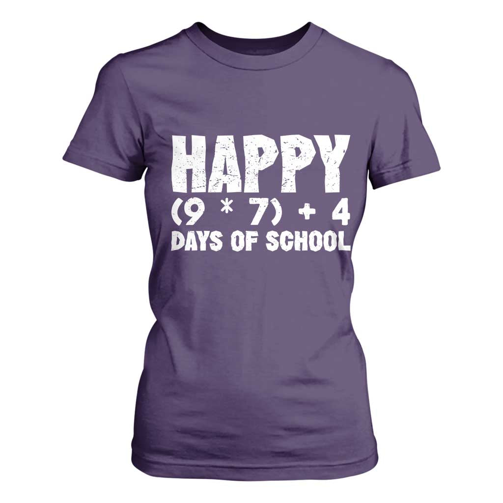 67 Days Of School T Shirt For Women Do The Math 67 Meme Funny Six Seven Teacher TS10 Purple Print Your Wear