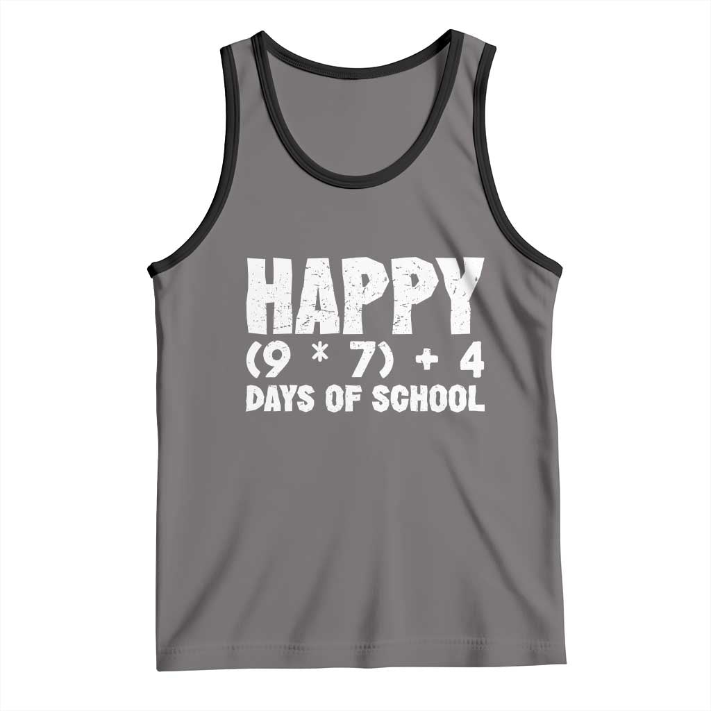 67 Days Of School Tank Top Do The Math 67 Meme Funny Six Seven Teacher TS10 Deep Heather Black Print Your Wear