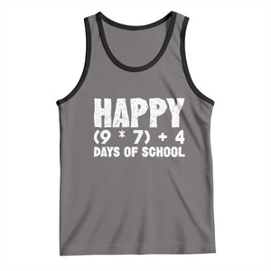 67 Days Of School Tank Top Do The Math 67 Meme Funny Six Seven Teacher TS10 Deep Heather Black Print Your Wear