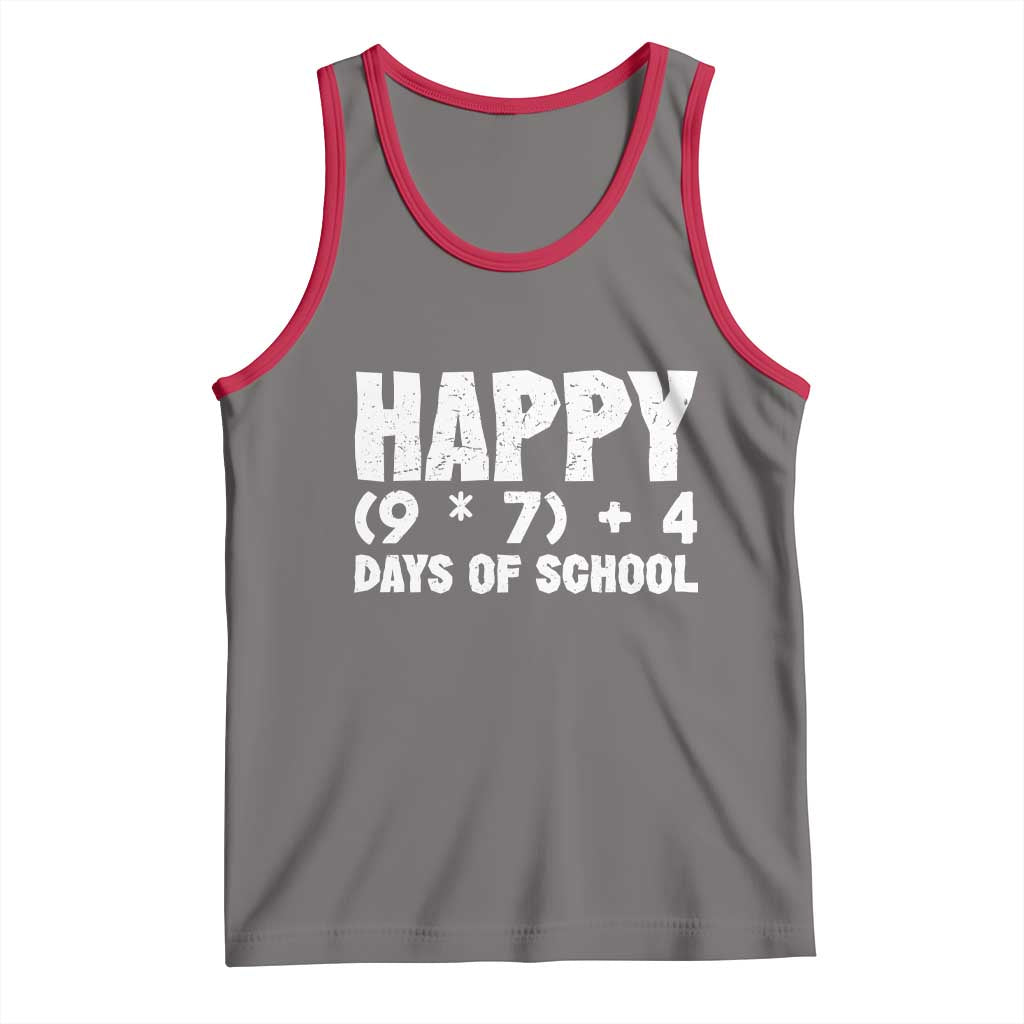 67 Days Of School Tank Top Do The Math 67 Meme Funny Six Seven Teacher TS10 Deep Heather Red Print Your Wear