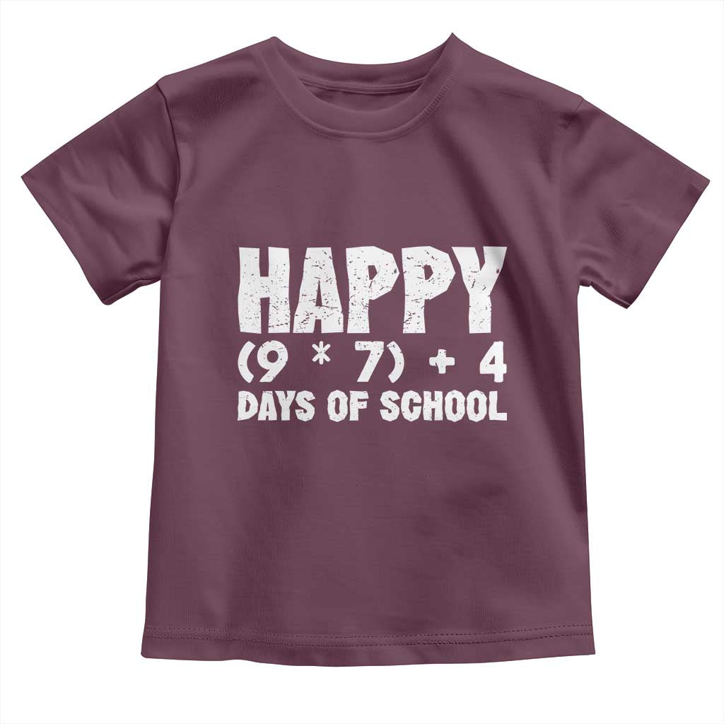 67 Days Of School Toddler T Shirt Do The Math 67 Meme Funny Six Seven Teacher TS10 Maroon Print Your Wear