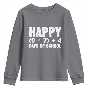 67 Days Of School Youth Sweatshirt Do The Math 67 Meme Funny Six Seven Teacher TS10 Charcoal Print Your Wear