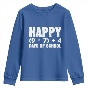 67 Days Of School Youth Sweatshirt Do The Math 67 Meme Funny Six Seven Teacher TS10 Royal Blue Print Your Wear