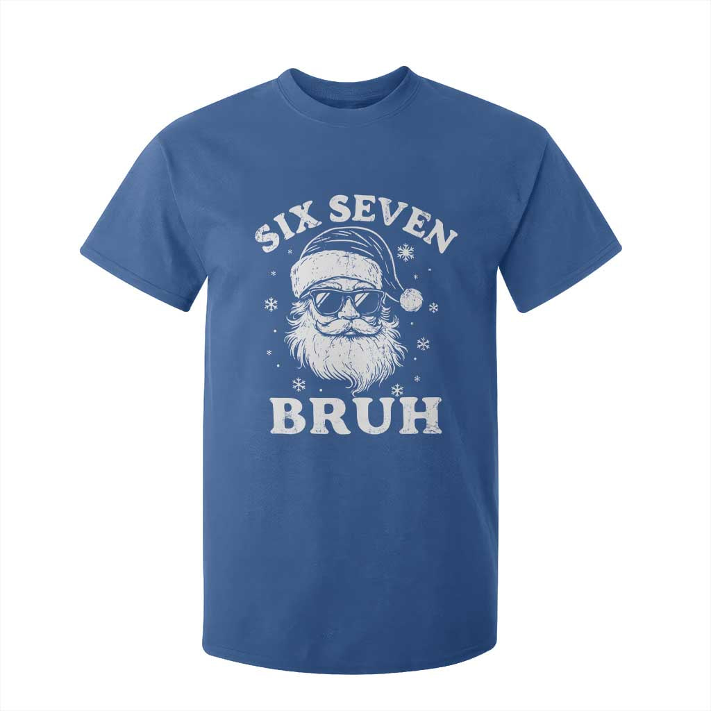 67 Christmas Six Seven Bruh T Shirt For Kid Funny Santa 6 7 Meme TS10 Royal Blue Print Your Wear