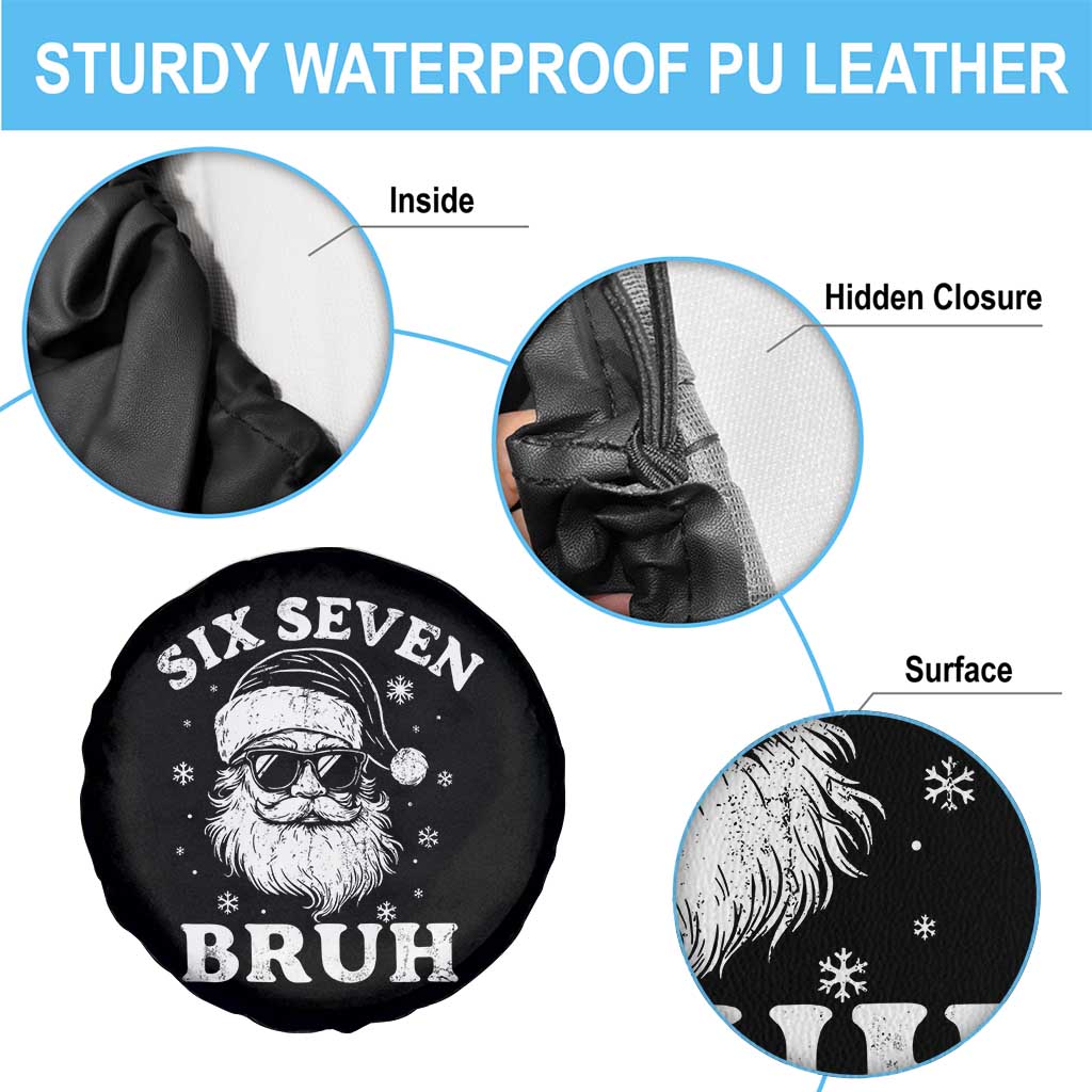 67 Christmas Six Seven Bruh Spare Tire Cover Funny Santa 6 7 Meme TS10 Print Your Wear