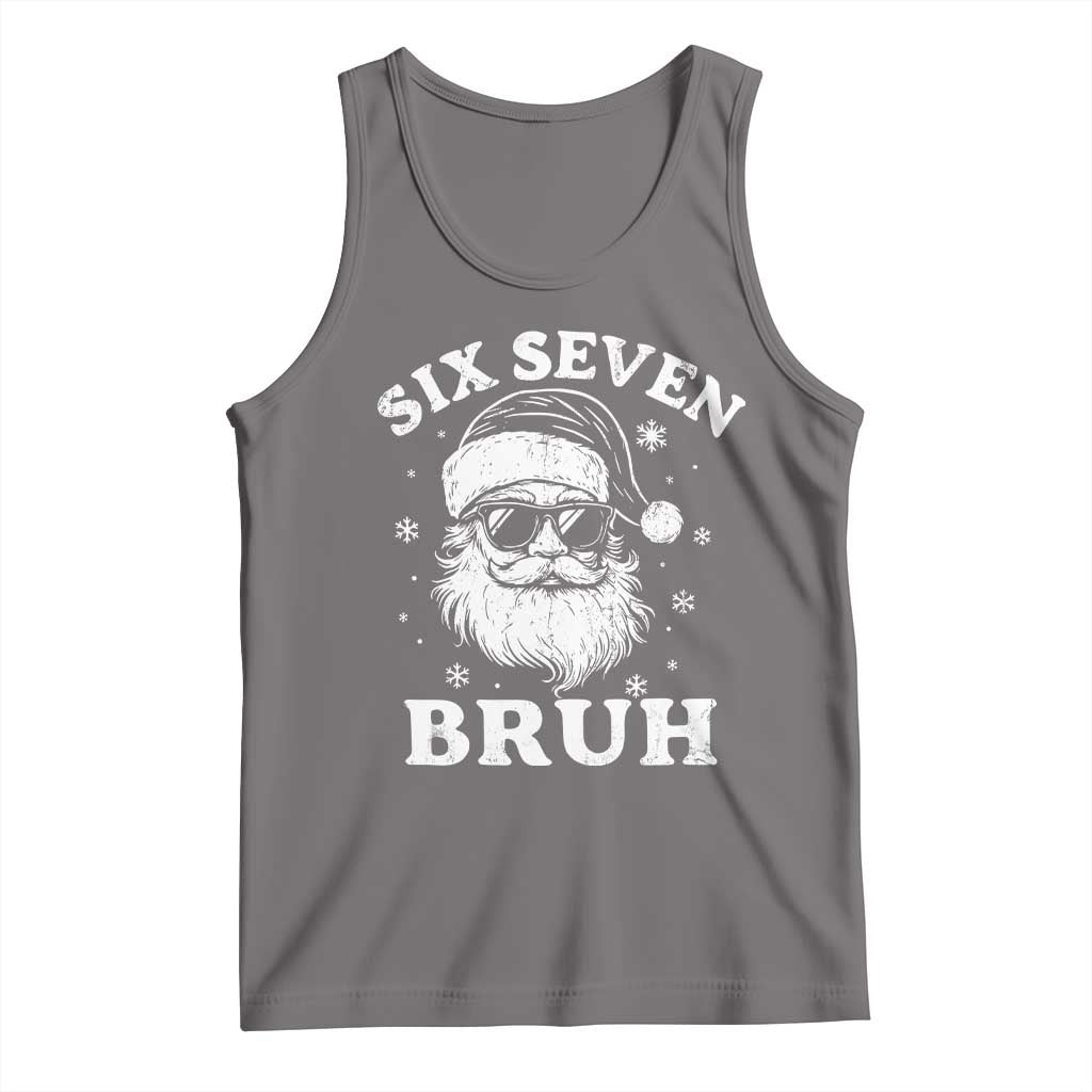 67 Christmas Six Seven Bruh Tank Top Funny Santa 6 7 Meme TS10 Deep Heather Print Your Wear