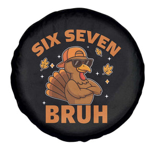 67 Funny Thanksgiving Spare Tire Cover Six Seven Bruh 6 7 Turkey Meme TS10 Print Your Wear