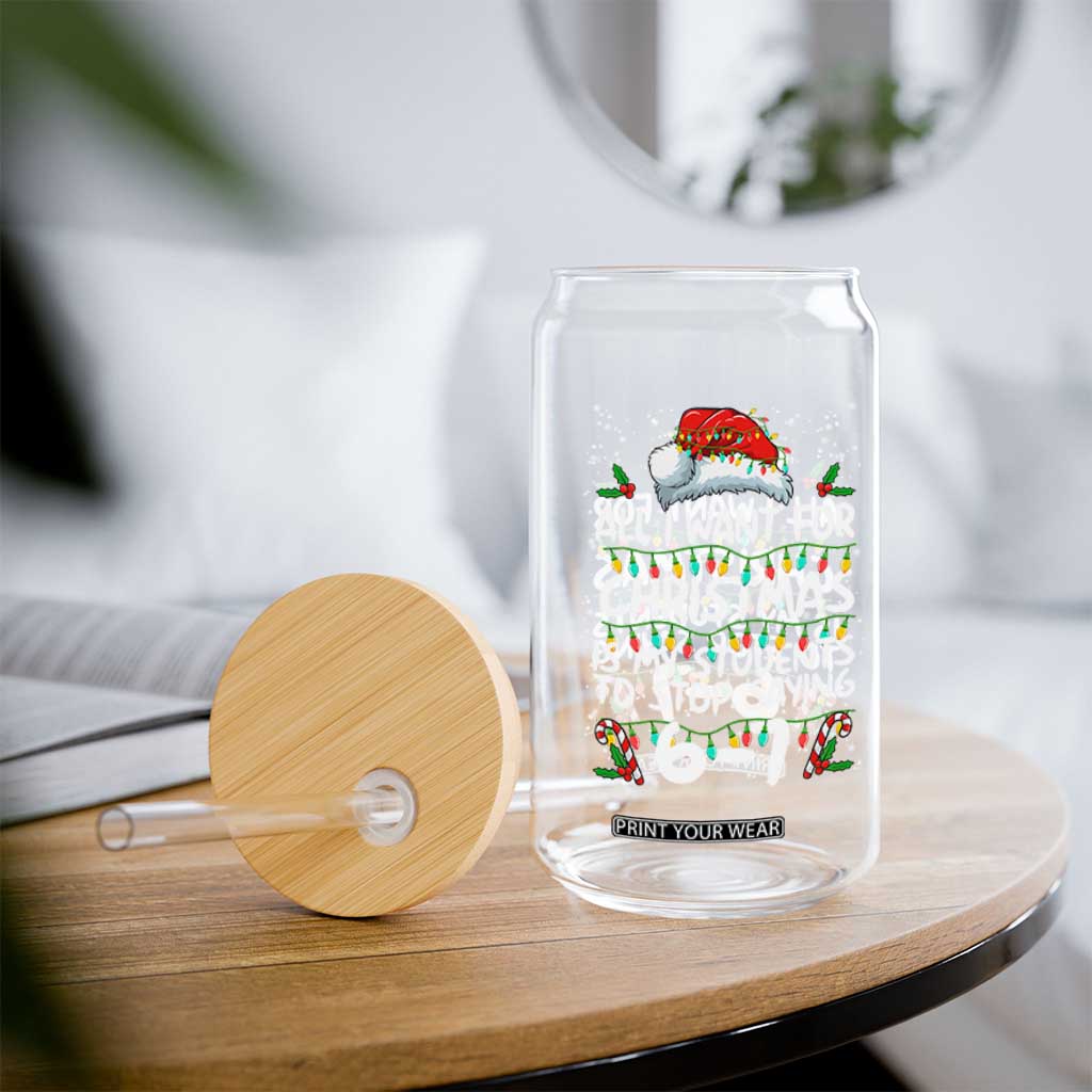 Funny Teacher Christmas 67 Glass Can Students Stop Saying 6-7 Six Seven TS10 Print Your Wear