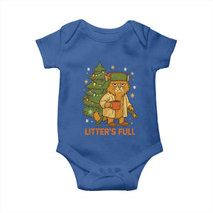 Litters Full Baby Onesie Funny Christmas Vacation Cat TS10 Royal Blue Print Your Wear