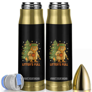 Litters Full Bullet Tumbler Funny Christmas Vacation Cat TS10 Black Print Your Wear