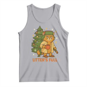 Litters Full Tank Top Funny Christmas Vacation Cat TS10 Athletic Heather Print Your Wear