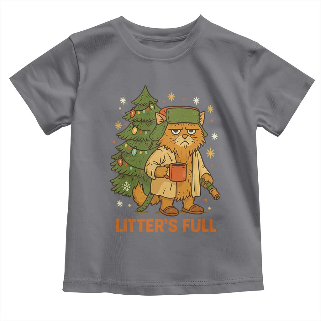 Litters Full Toddler T Shirt Funny Christmas Vacation Cat TS10 Charcoal Print Your Wear