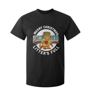 Merry Christmas Litters Full T Shirt For Kid Funny Christmas Vacation Cat TS10 Black Print Your Wear