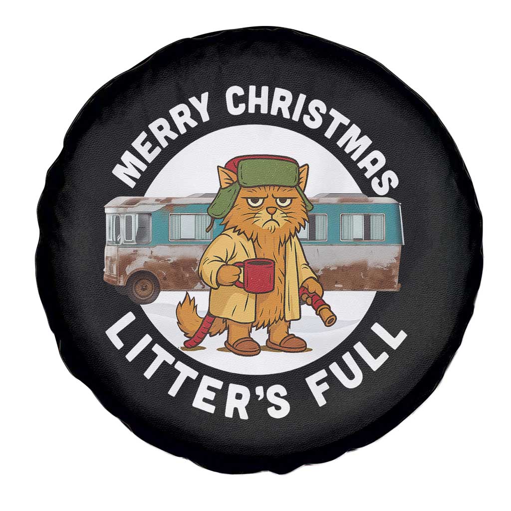 Merry Christmas Litters Full Spare Tire Cover Funny Christmas Vacation Cat TS10 Print Your Wear
