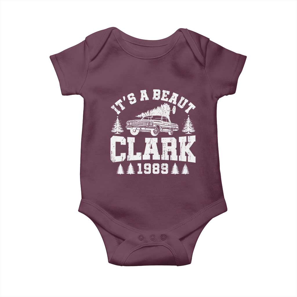 It's a Beaut Clark Baby Onesie Funny Christmas Vacation TS10 Maroon Print Your Wear
