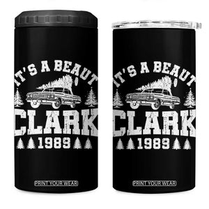 It's a Beaut Clark 4 in 1 Can Cooler Tumbler Funny Christmas Vacation TS10 One Size: 16 oz Black Print Your Wear