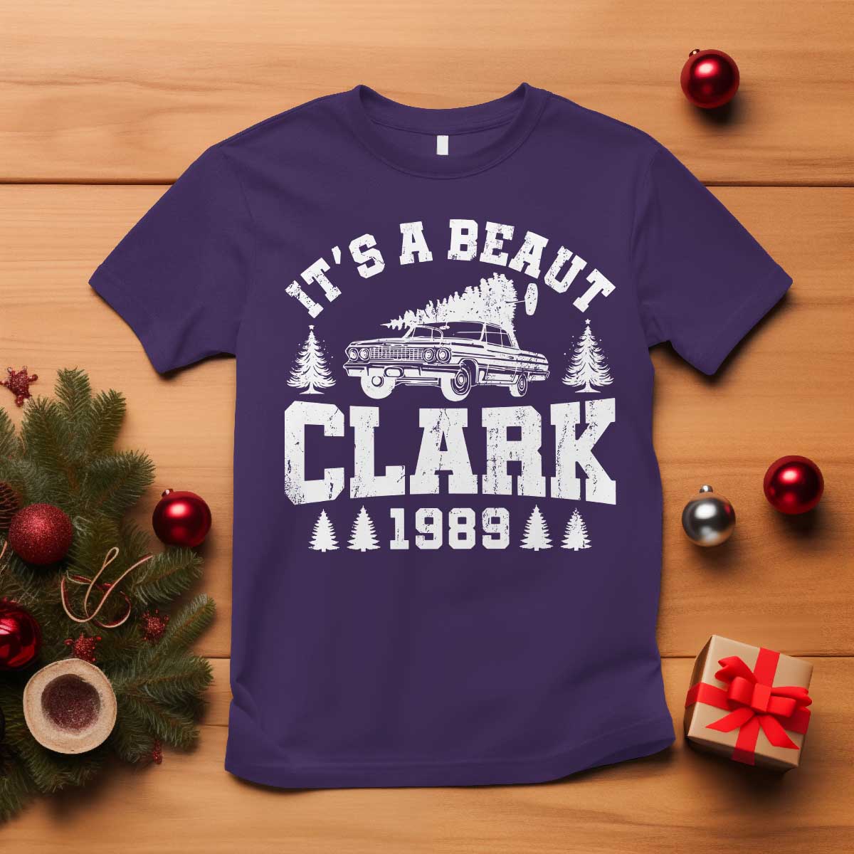 It's a Beaut Clark T Shirt Funny Christmas Vacation TS10 Purple Print Your Wear